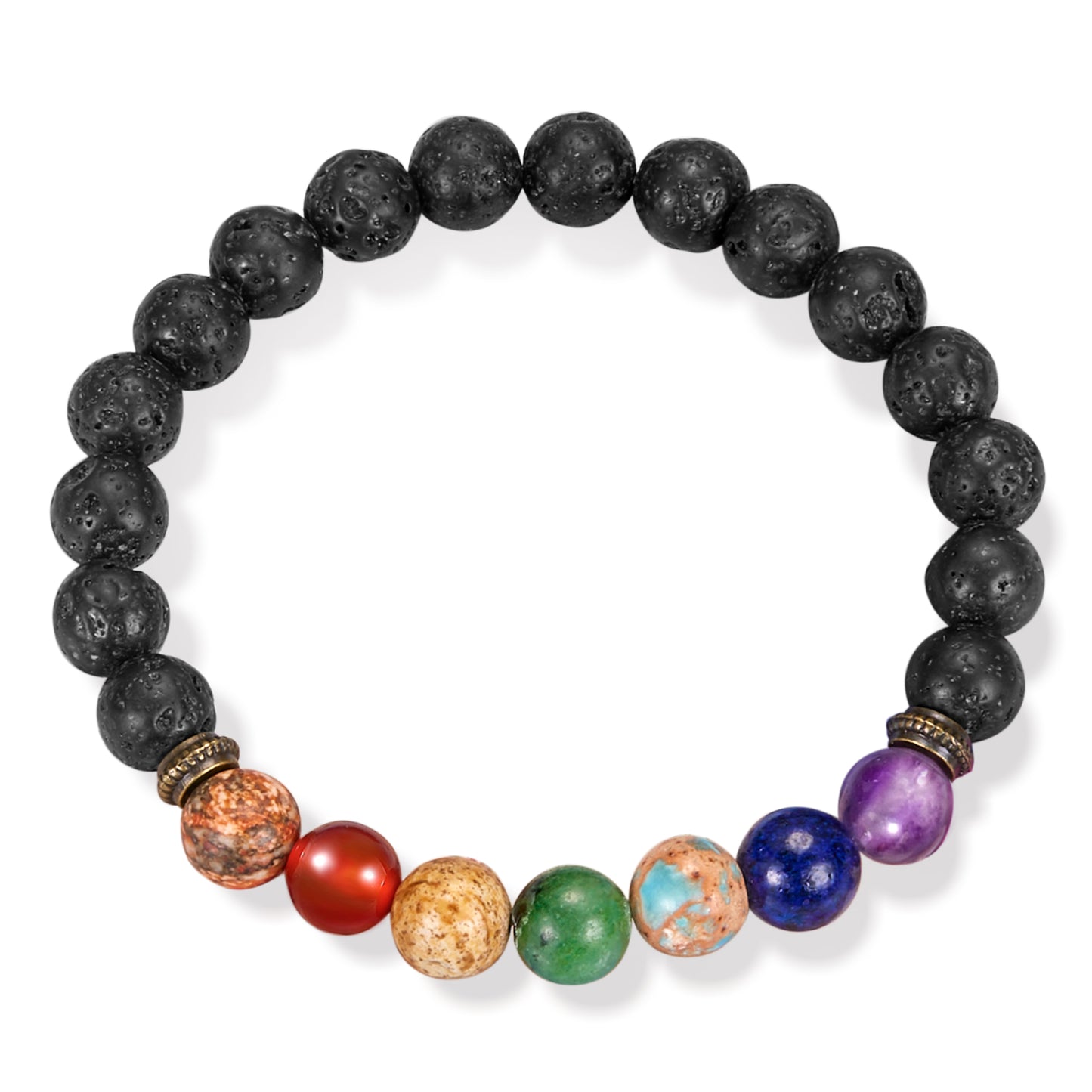 Chakra Healing Bracelet with Natural Gemstones