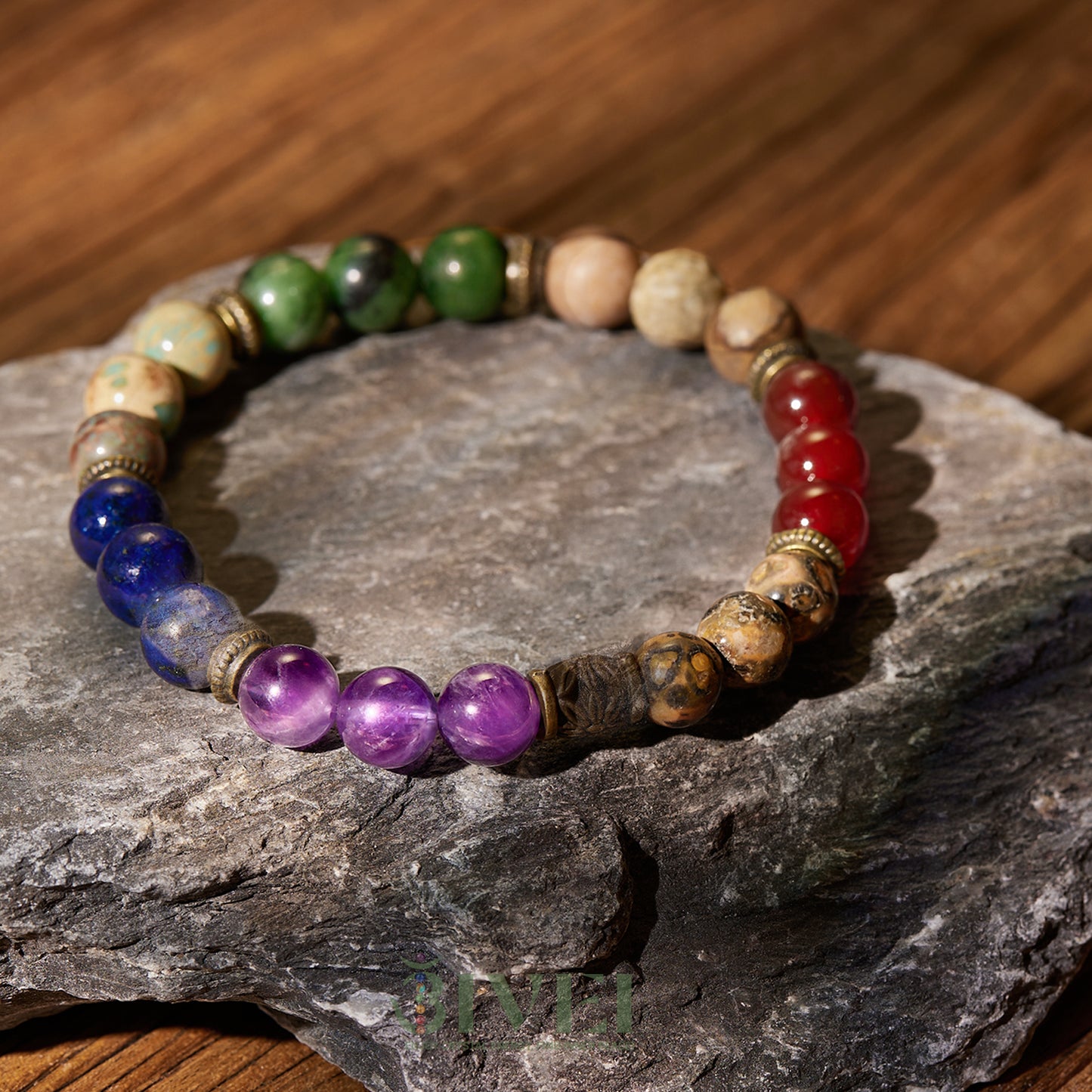 Chakra Healing Bracelet with Natural Gemstones