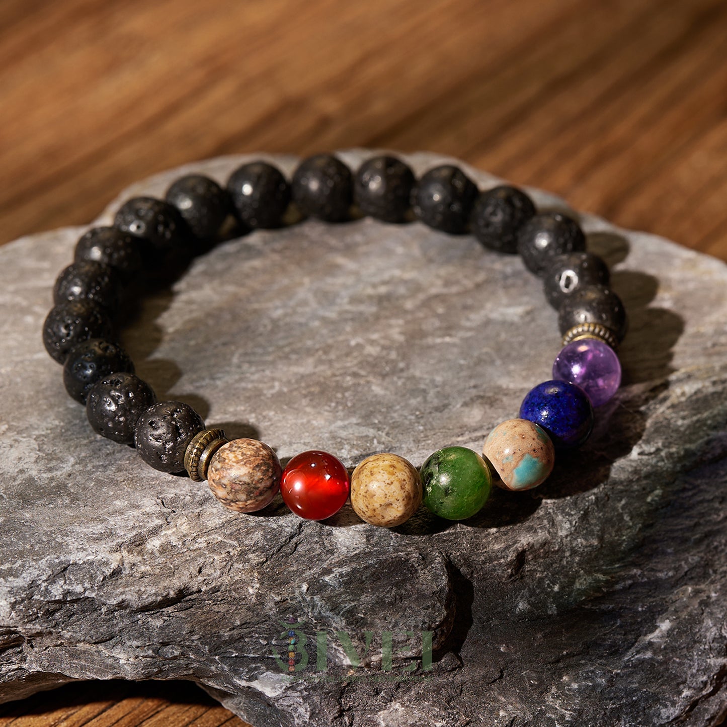Chakra Healing Bracelet with Natural Gemstones