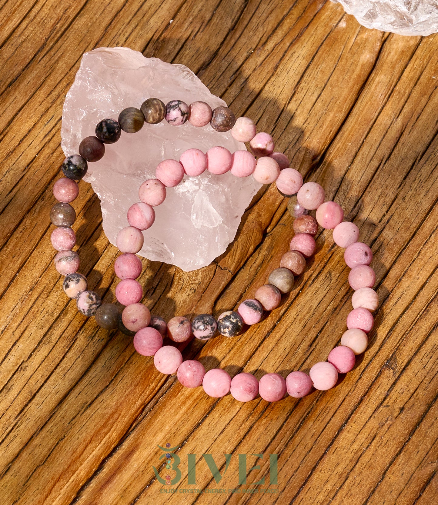 6mm Semi Precious Healing Crystal Bracelet