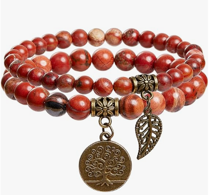 Passion Red Jasper Healing Crystal Bracelet