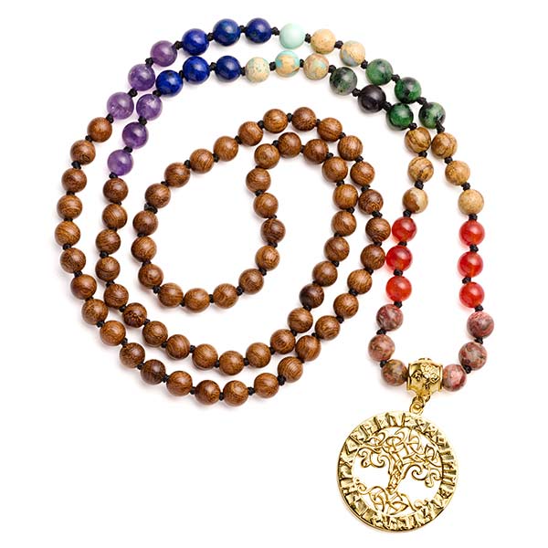 Wooden Beads 108 Mala Beads Bracelet