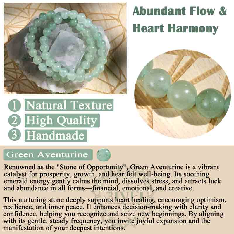 Natural Healing Crystal Bead Bracelet