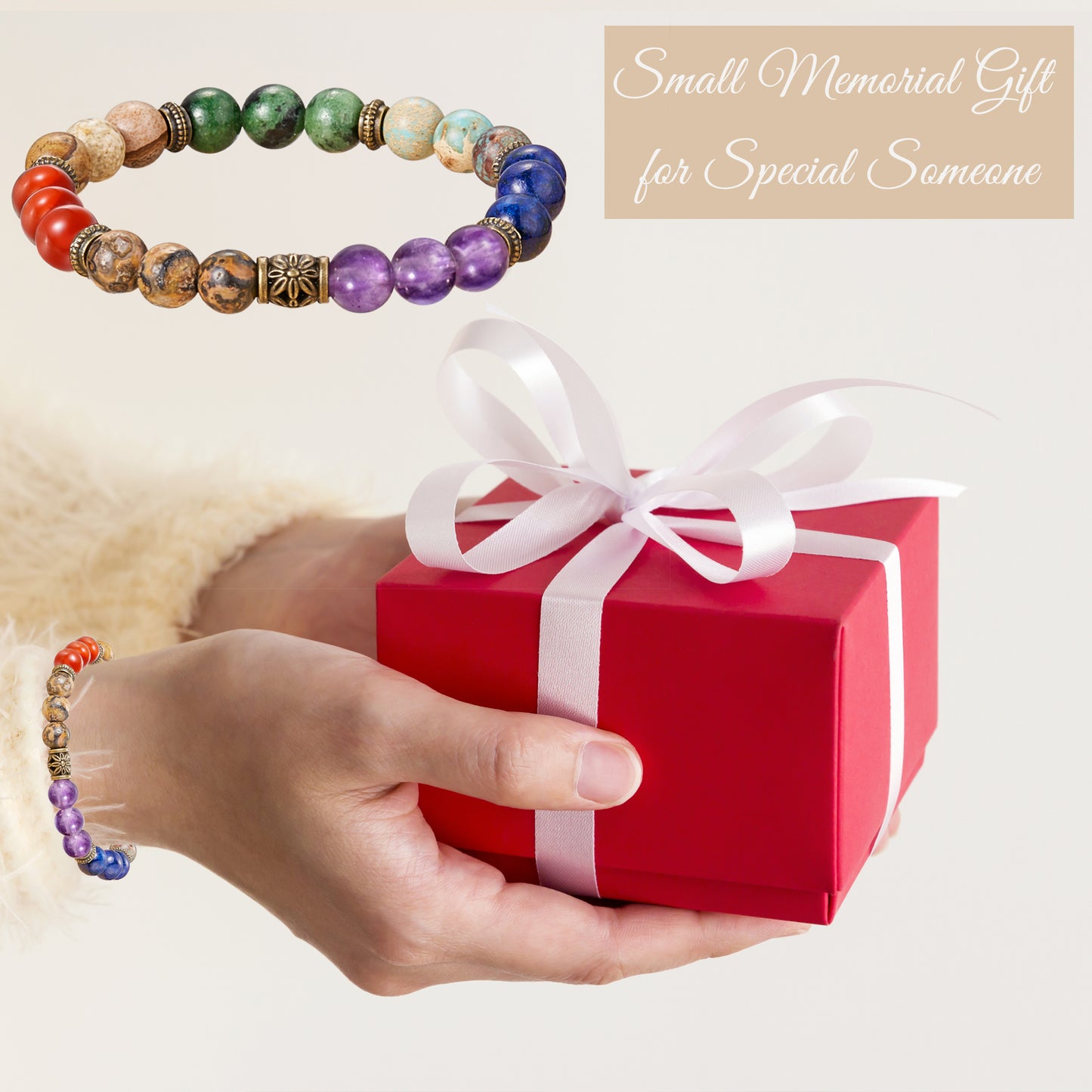 Chakra Healing Bracelet with Natural Gemstones