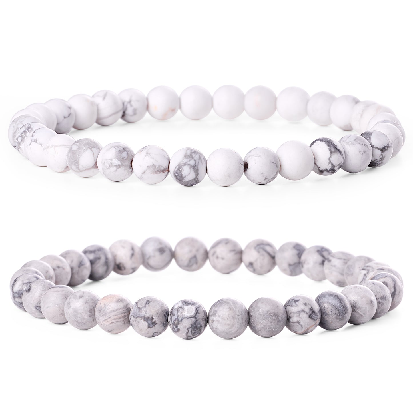 6mm Semi Precious Healing Crystal Bracelet