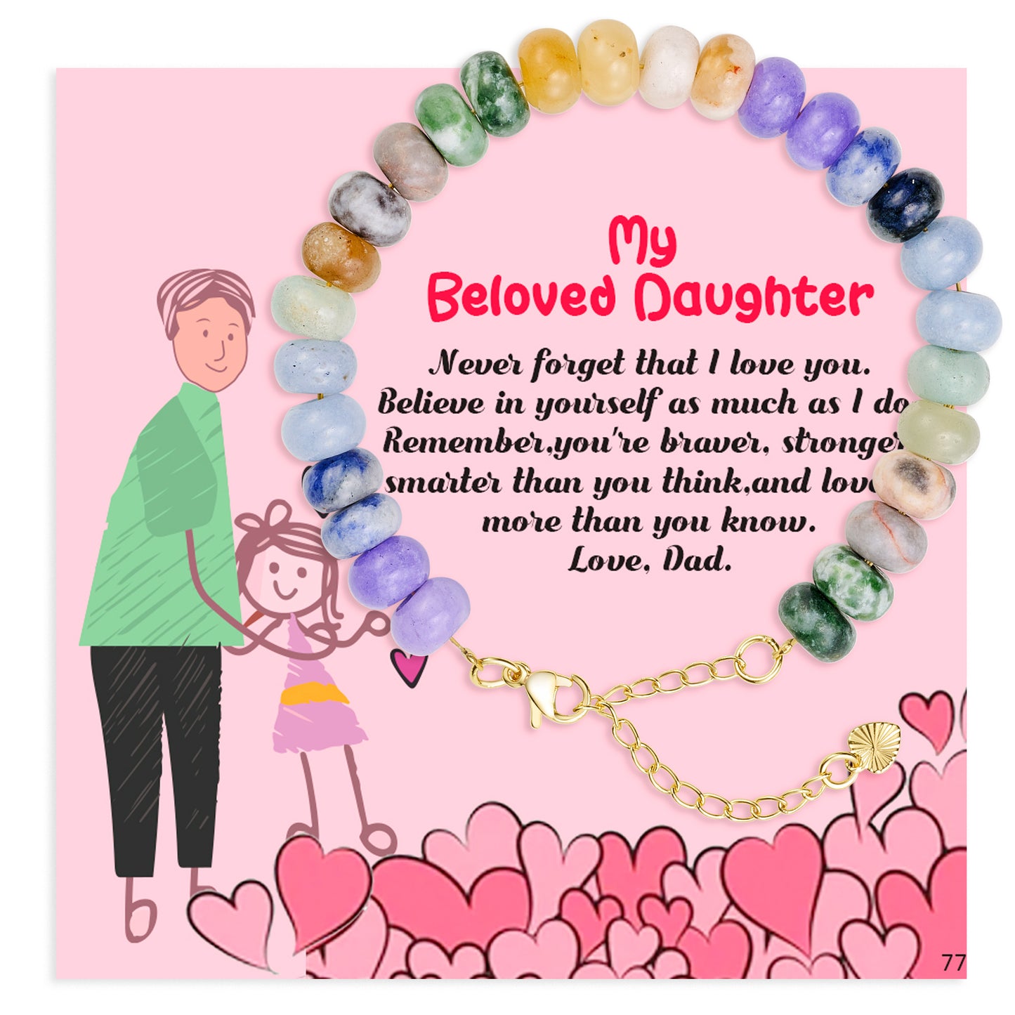 Inspirational Natural Reiki Semi Precious Bracelets