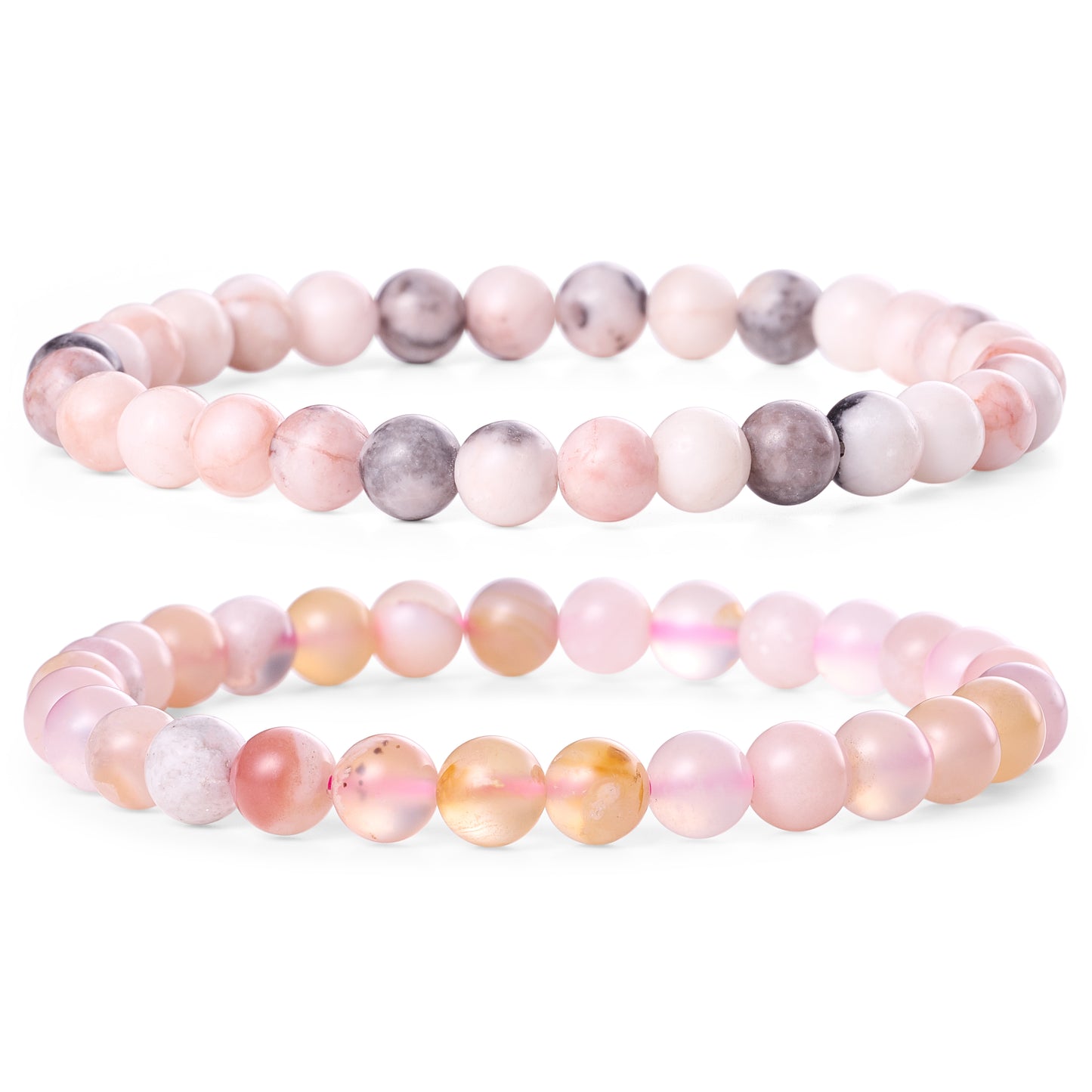 6mm Semi Precious Healing Crystal Bracelet