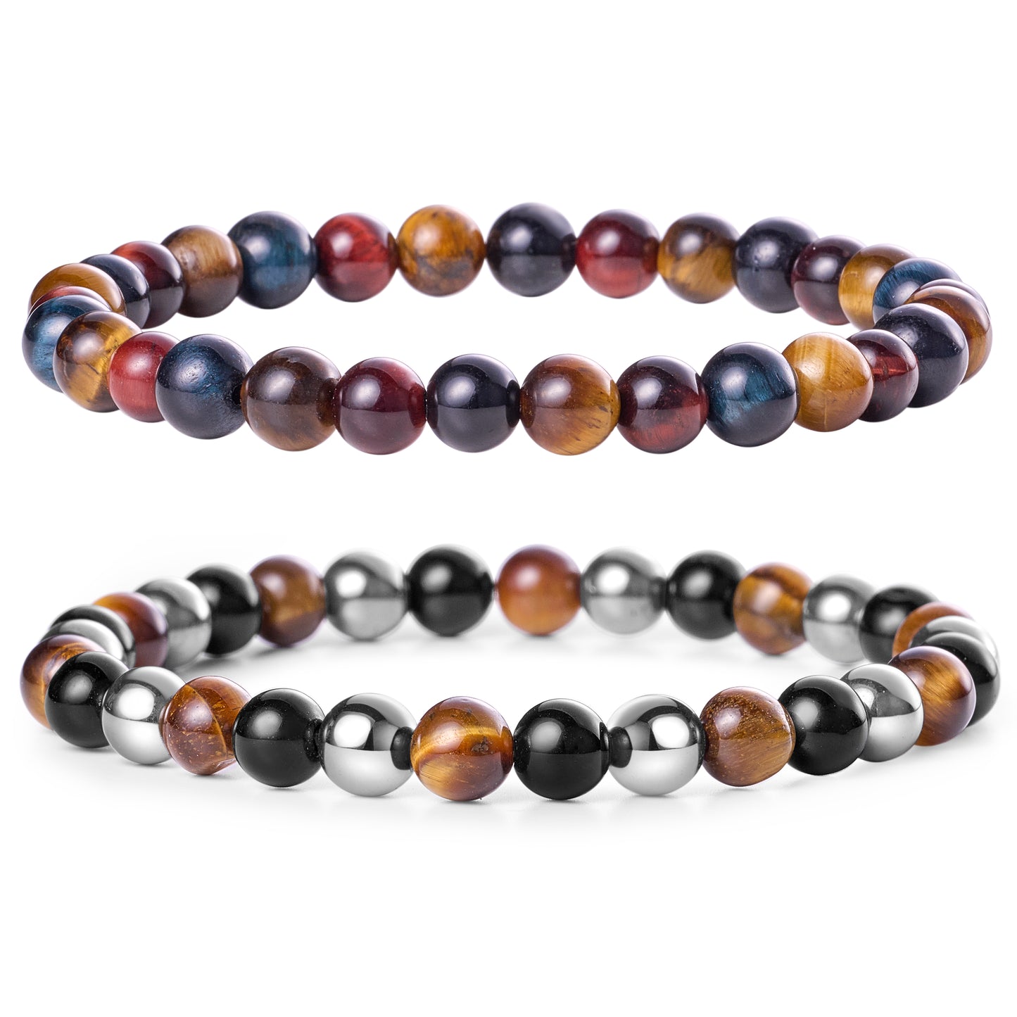 6mm Semi Precious Healing Crystal Bracelet