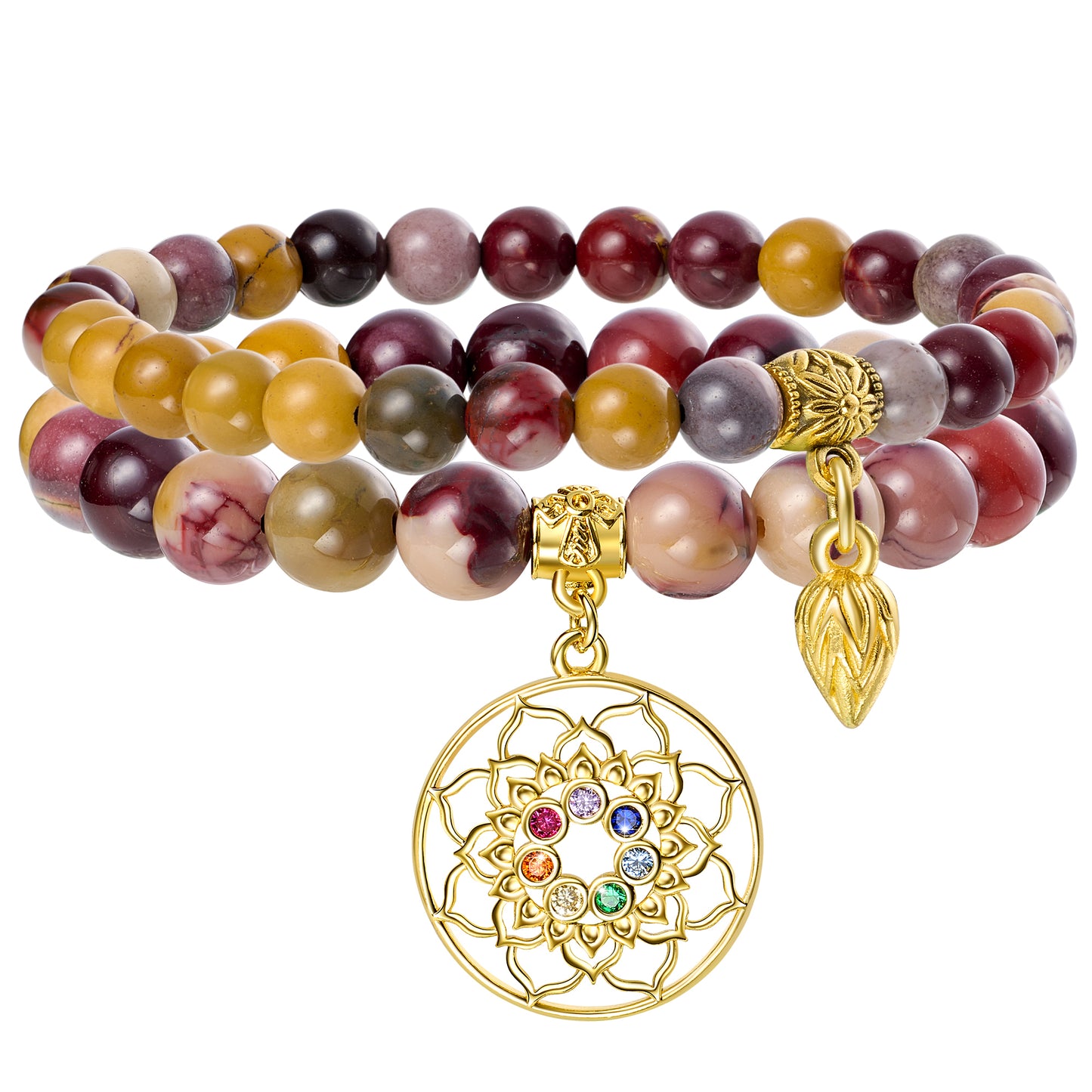 Natural Gemstone Energy Reiki Crystal Stretch Bracelets