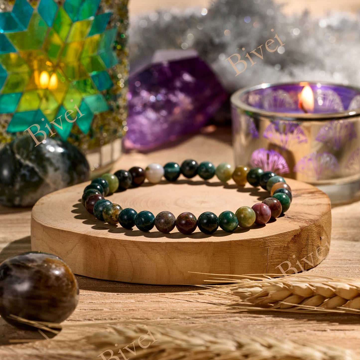 6mm Semi Precious Natural Stone Bracelets
