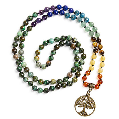 African Turquoise Mala Prayer Beads