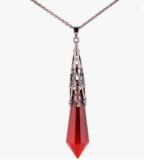 Courageous Heart Crystal Stone Necklace