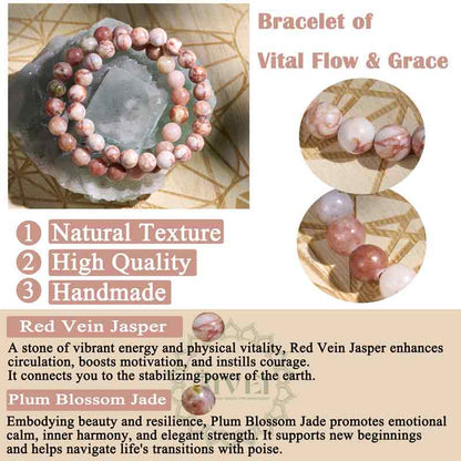 Natural Healing Crystal Bead Bracelet