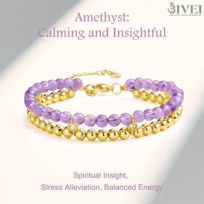 14K Gold-Plated Beaded Ball Bracelets