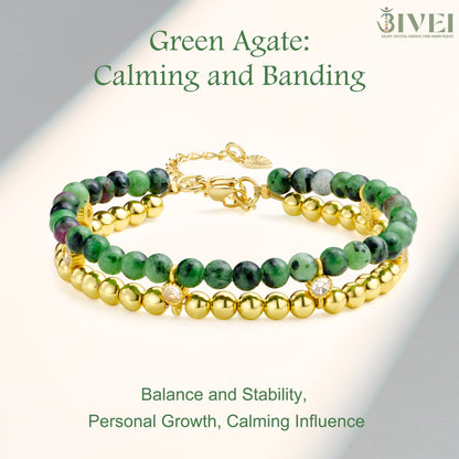 14K Gold-Plated Beaded Ball Bracelets