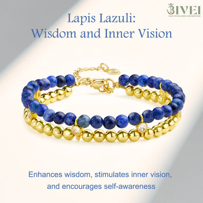 14K Gold-Plated Beaded Ball Bracelets