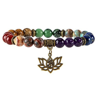 8mm Chakra Meditation Yoga Gemstone Bracelets