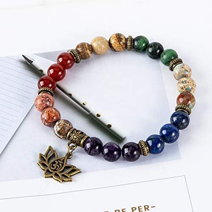 8mm Chakra Meditation Yoga Gemstone Bracelets