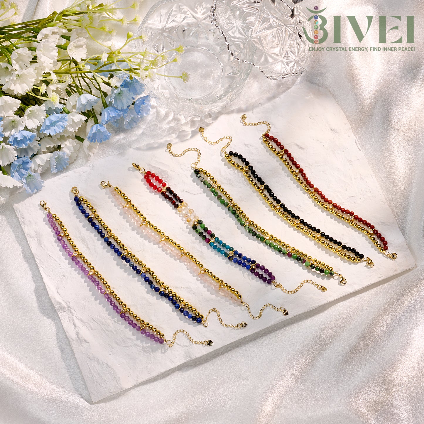 14K Gold-Plated Beaded Ball Bracelets