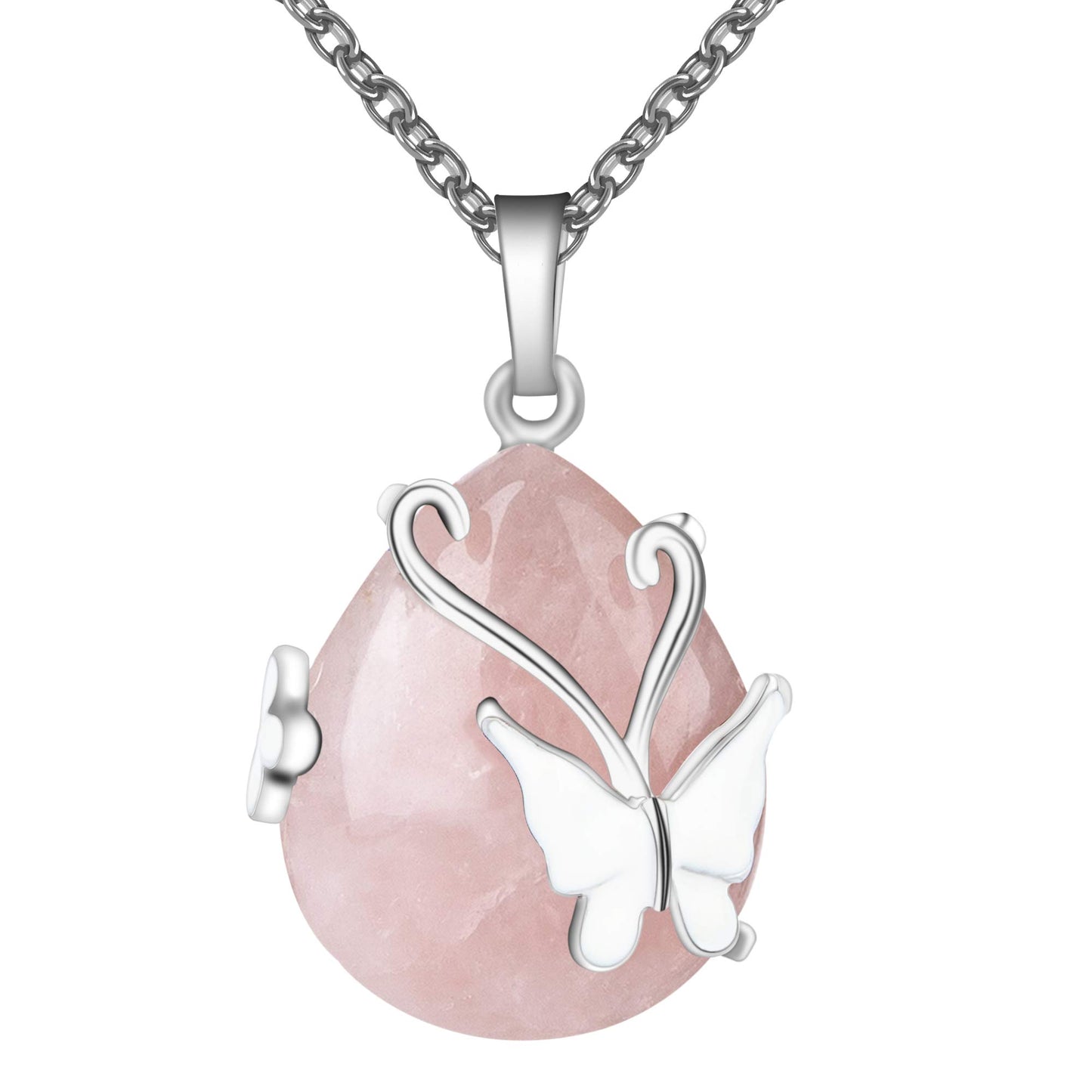 Crystal Butterfly Necklaces for Women