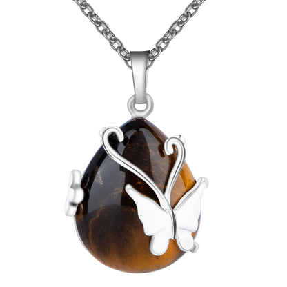 Crystal Butterfly Necklaces for Women