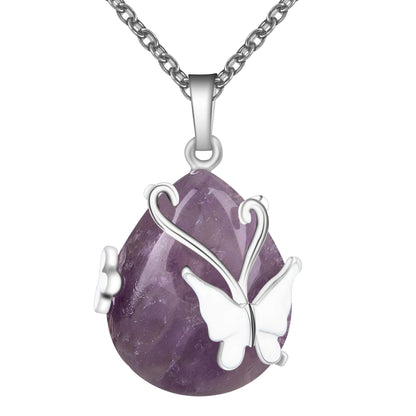 Crystal Butterfly Necklaces for Women