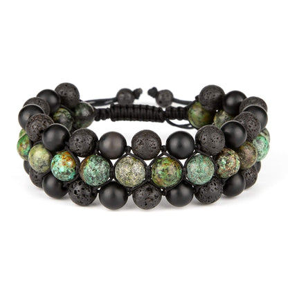 8mm Lava Rock Stone Bracelets for Men