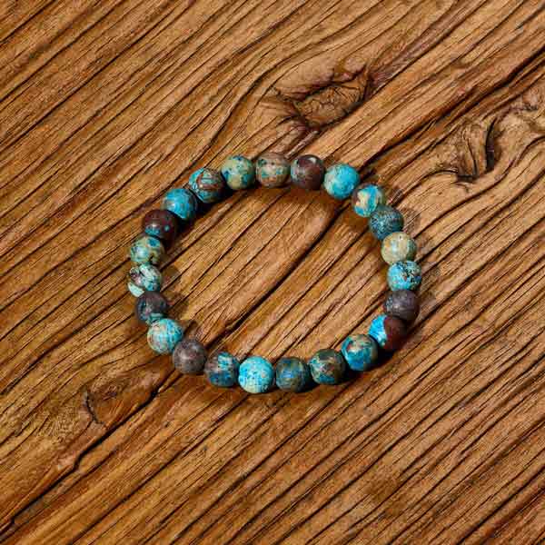 Blue Lace Agate bead bracelet
