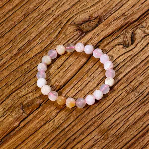 Cherry Blossoms Agate crystal bracelet