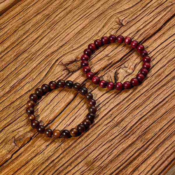 Protectors Tiger Skin Wood and Rosewood Bracelets