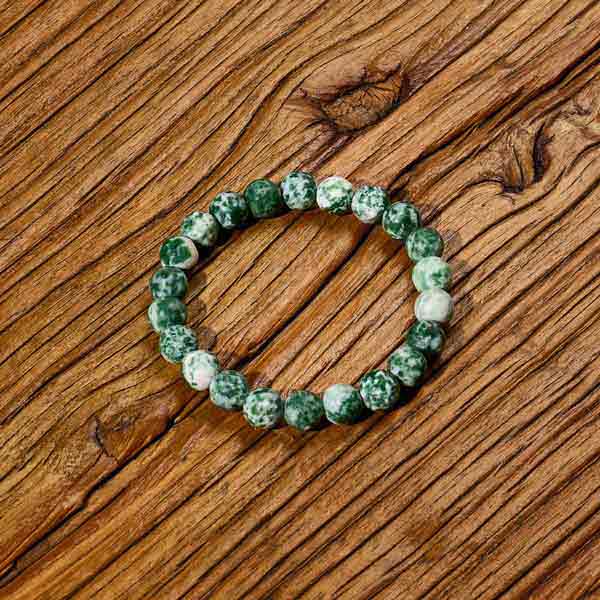 Green Spot Jasper crystal bracelet