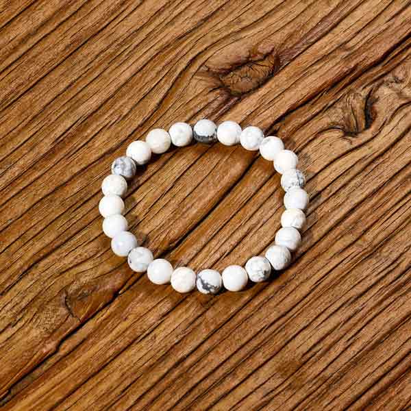 White Turquoise crystal healing bracelet