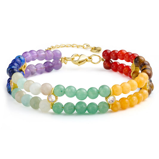 14K Gold-Plated Beaded Ball Bracelets
