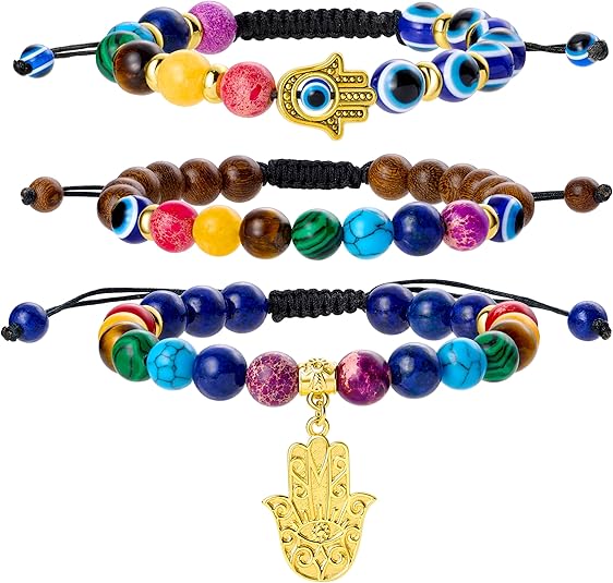 8mm Chakra Bead Bracelets for Women