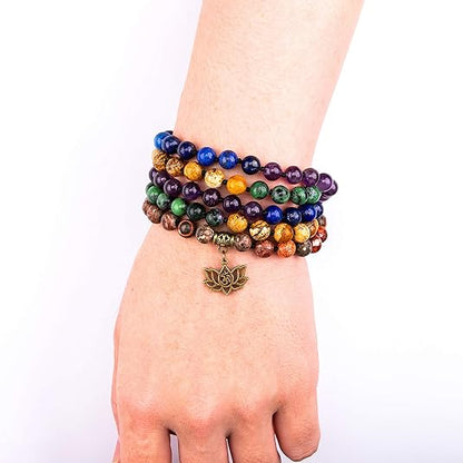 108 Mala Beads Meditation Bracelet