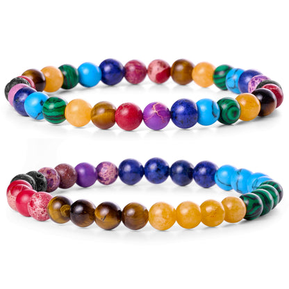 Natural Healing Crystal Bead Bracelet