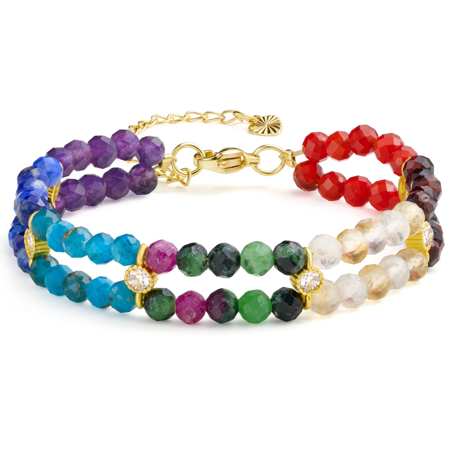 14K Gold-Plated Beaded Ball Bracelets