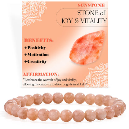 6mm Semi Precious Natural Stone Bracelets