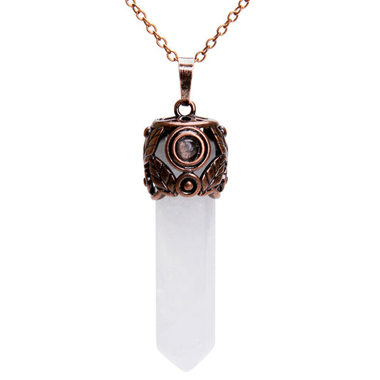 Healing Light Clear Quartz Crystal Necklace