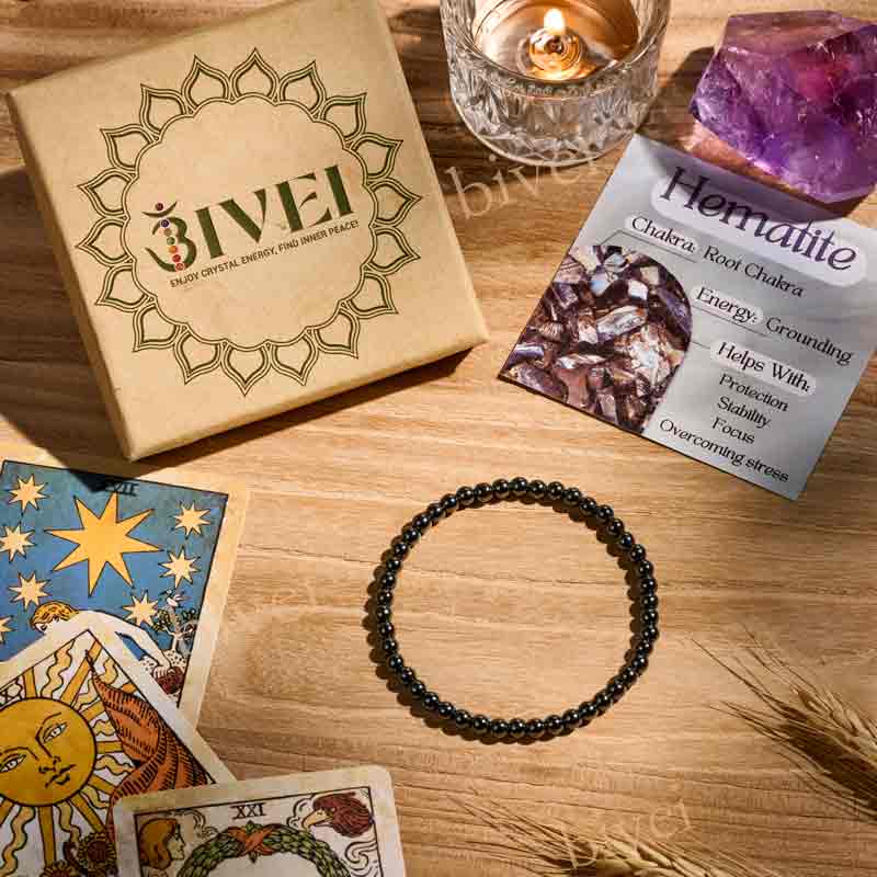 4mm Beaded Yoga Protection Bracelets for Women