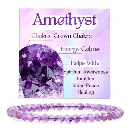 4mm Beaded Yoga Protection Bracelets for Women