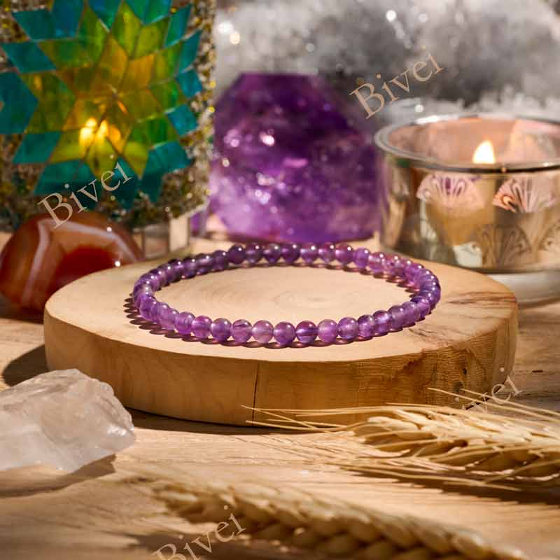 4mm Beaded Yoga Protection Bracelets for Women