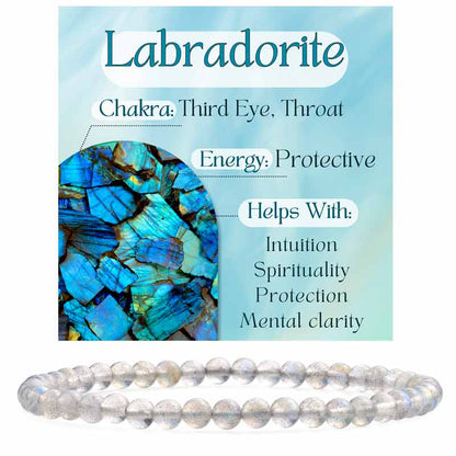 4mm Beaded Yoga Protection Bracelets for Women