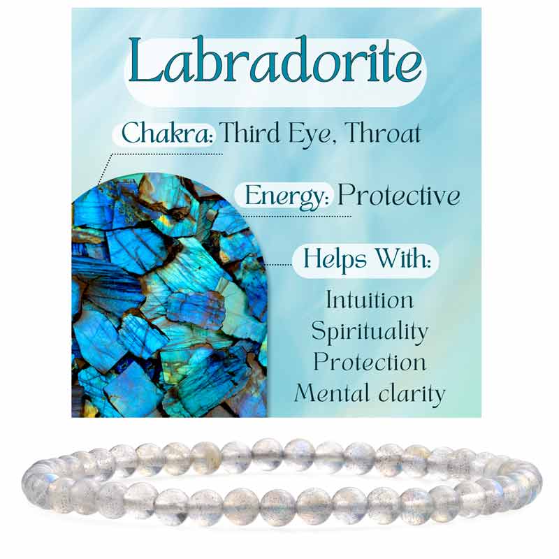 4mm Beaded Yoga Protection Bracelets for Women