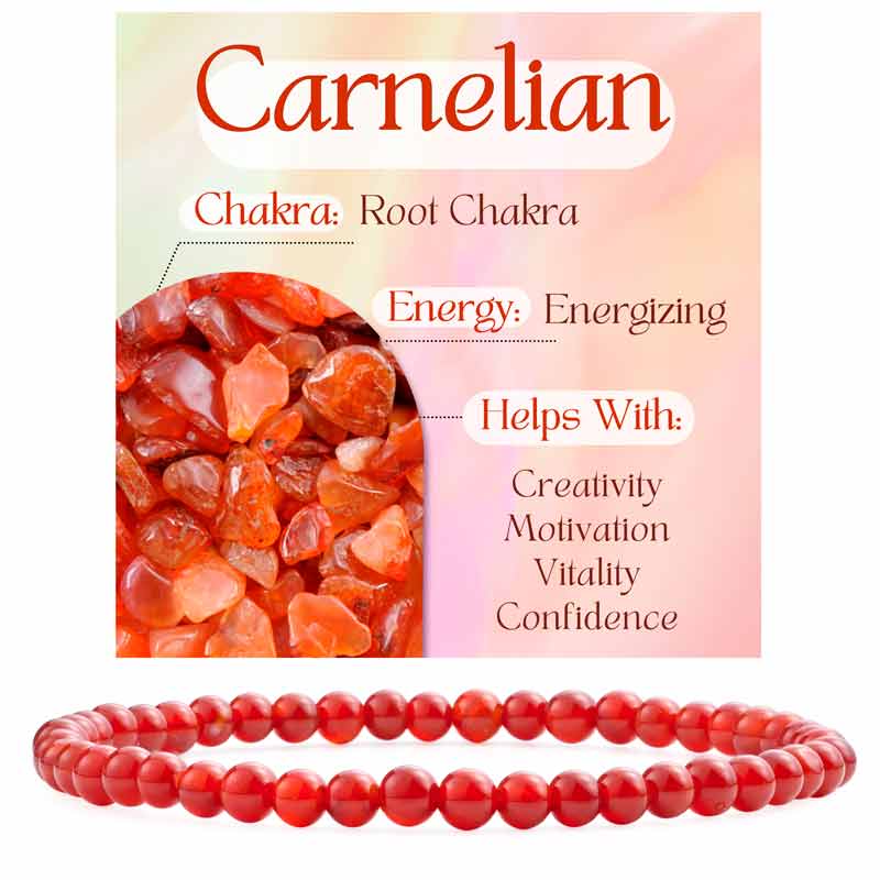 4mm Beaded Yoga Protection Bracelets for Women