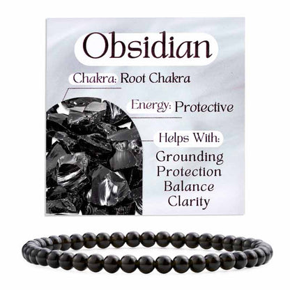 4mm Beaded Yoga Protection Bracelets for Women