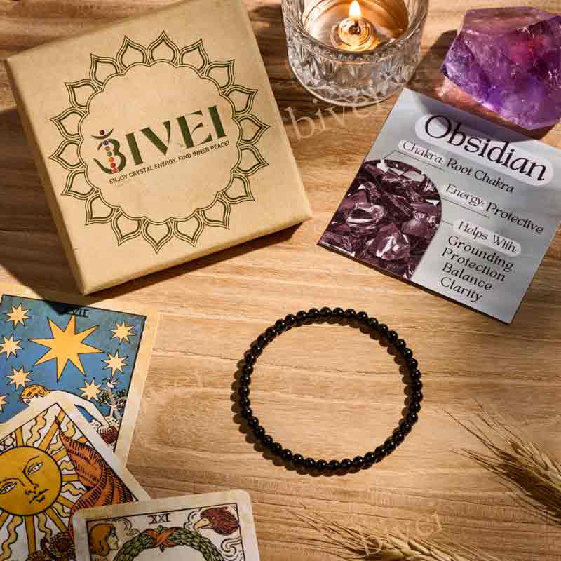 4mm Beaded Yoga Protection Bracelets for Women
