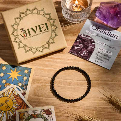 4mm Beaded Yoga Protection Bracelets for Women