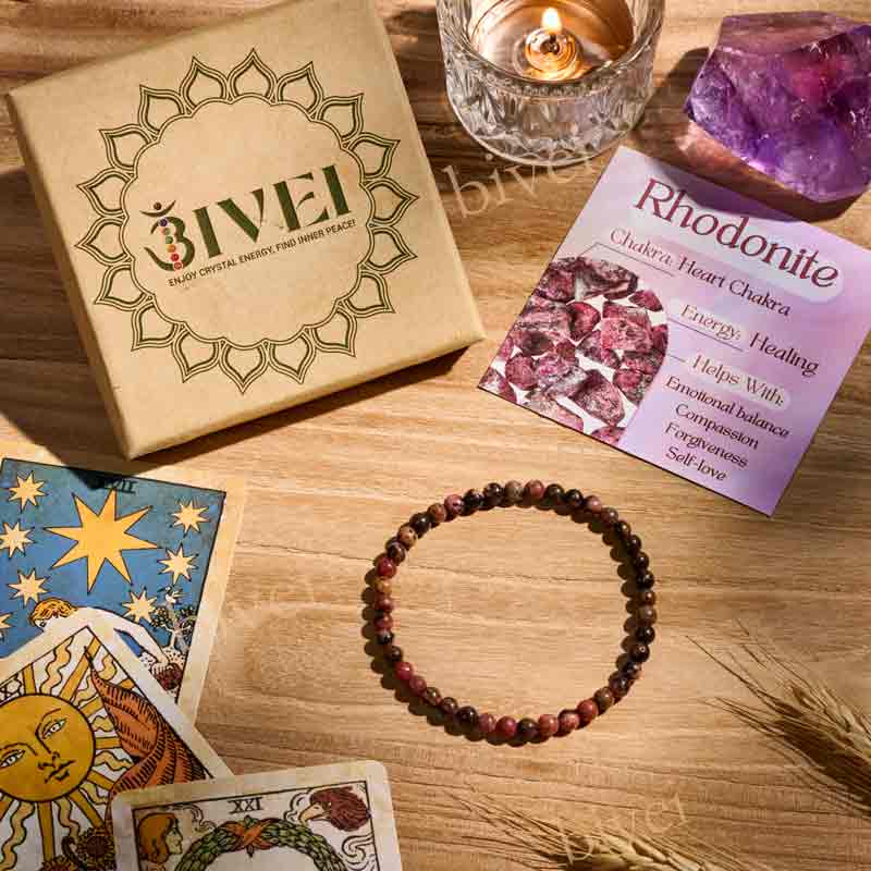 4mm Beaded Yoga Protection Bracelets for Women