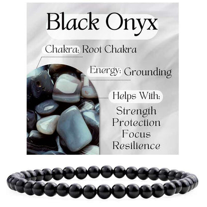4mm Beaded Yoga Protection Bracelets for Women